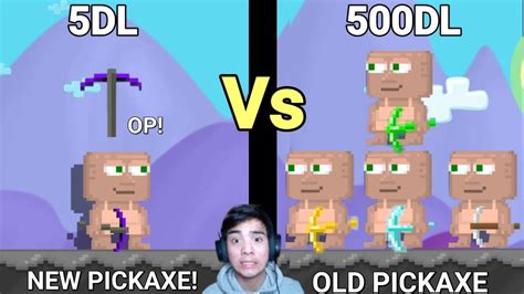 pickaxe effect growtopia|NEW PICKAXE Vs ALL PICKAXE! (5DL vs 500DL) .